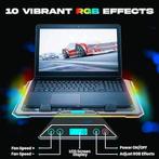 Laptopkoeler | 15 RGB ventilatoren | GRATIS LEVERING, Computers en Software, Laptopstandaarden, KLIM, -, Verzenden, -