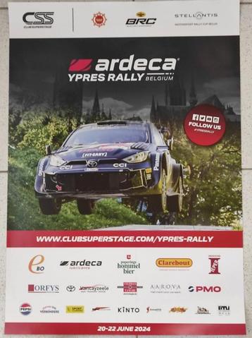Poster / Affiche  YPRES RALLY 2024, zie foto, A2 formaat.