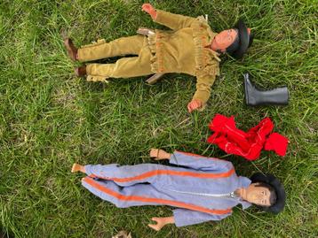 Lone ranger Actiefiguren: indiaan/ cowboy beschikbaar voor biedingen