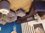 Hoeksalon stof en leer 600euro, Huis en Inrichting, Ophalen, Gebruikt, Stof