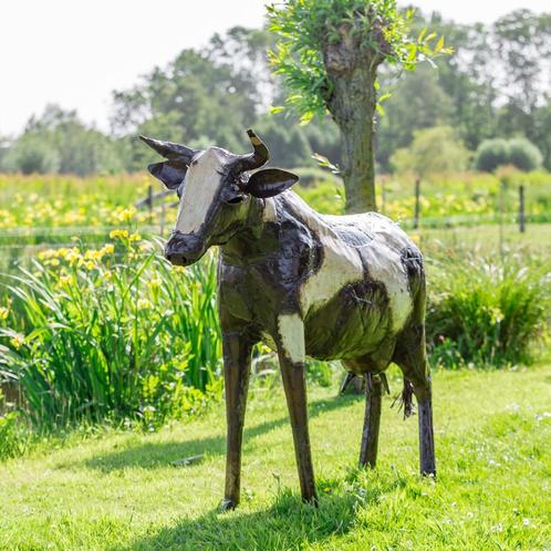 Beeld; Koe van metaal - Mooievogels, Dieren en Toebehoren, Overige Dieren-accessoires, Nieuw, Ophalen of Verzenden