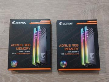 Gigabyte Aorus RGB Memory RAM DDR4 3200 MHz 32 GB (4 x 8Gb) beschikbaar voor biedingen