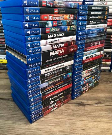 Ik verkoop videogames, ps4-, playstation-games beschikbaar voor biedingen