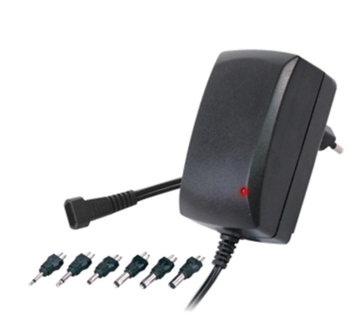 Instelbare stroomadapter, 3 t/m 12V, 1500mA, 6 pluggen., Audio, Tv en Foto, Opladers, Zo goed als nieuw, Ophalen of Verzenden