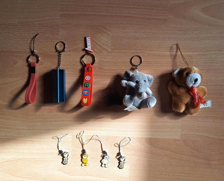 Verschillende sleutelhangers, Verzamelen, Sleutelhangers, Zo goed als nieuw, Ophalen of Verzenden