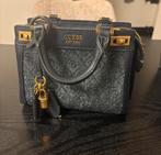 Donkerblauwe Guess handtas, Handtassen en Accessoires, Tassen | Damestassen, Verzenden, Zo goed als nieuw, Blauw, Handtas