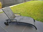 Ligbed tuin, Jardin & Terrasse, Chaises longues, Enlèvement, Utilisé, Aluminium, Réglable