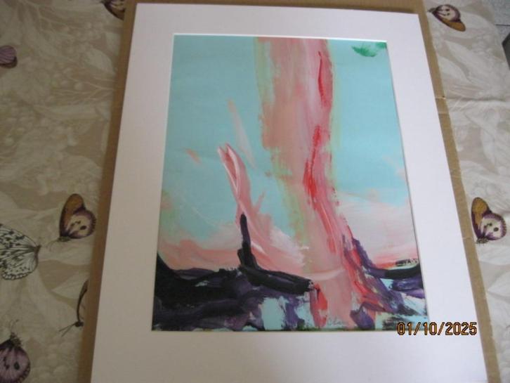 Hugo Claus schilderij Cobra op papier., Antiek en Kunst, Kunst | Schilderijen | Modern, Ophalen of Verzenden