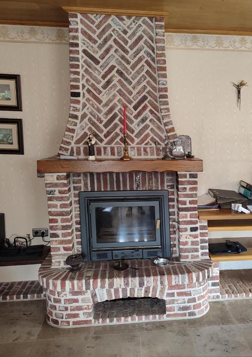 inbouwcassette, Huis en Inrichting, Kachels, Gebruikt, Inbouw, Houtkachel, Hout, Ophalen