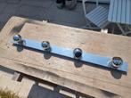 Chrome lichtarmatuur voor 4 GU10 spots, Huis en Inrichting, Ophalen, Gebruikt, Metaal of Aluminium, Plafondspot of Wandspot