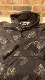 Hollister hoody maat  S zwart grijs bloem, Ophalen of Verzenden, Gedragen, Maat 46 (S) of kleiner, Zwart