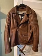Richa Lederen Motorjas – Maat 52 – Met Protectie (Bruin), Motoren, Kleding | Motorkleding, Ophalen, Heren, Jas | leer
