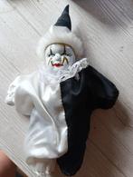 Vintage porseleinen clown Pop zwart wit, Ophalen of Verzenden