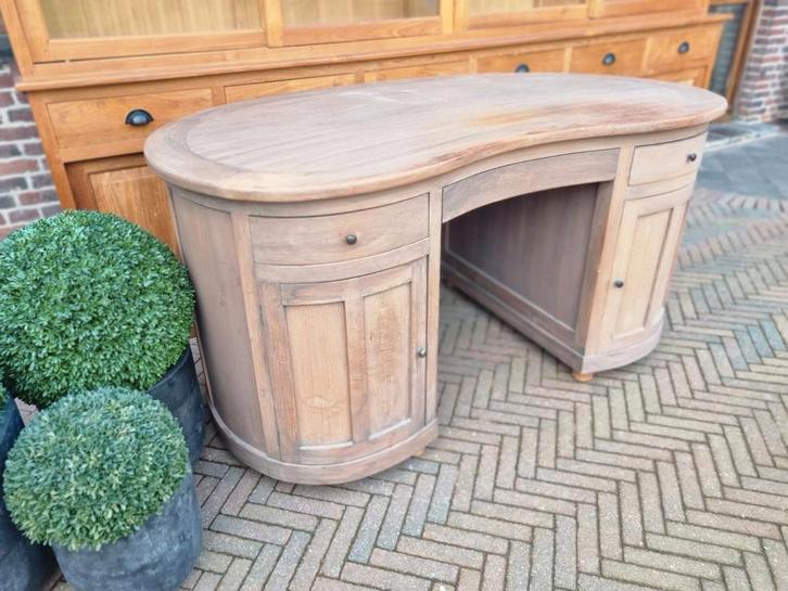 Bureau en teck LIVRAISON GRATUITE, Maison & Meubles, Bureaux, Comme neuf, Bureau, Enlèvement