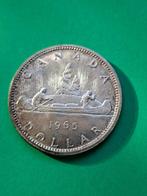 1965 Canada 1 dollar en argent avec canoë, Envoi, Amérique du Nord, Monnaie en vrac, Argent