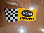 Vintage sticker Racing VDO Equipped, Verzamelen, Ophalen of Verzenden, Zo goed als nieuw, Auto of Motor