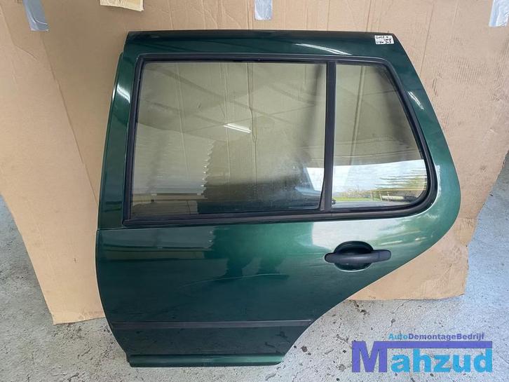 VW GOLF 4 Groen LC6M Links achter deur portier 1997-2003, Auto-onderdelen, Carrosserie, Deur, Volkswagen, Achter, Links, Gebruikt