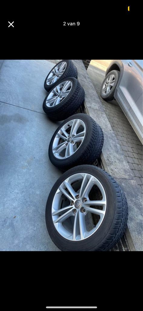 Velgen+Banden Opel insignia, Auto-onderdelen, Banden en Velgen, Banden en Velgen, Winterbanden, 18 inch, Personenwagen, Gebruikt