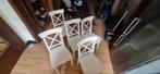 Stoelen, Huis en Inrichting, Stoelen, Ophalen, Gebruikt, Wit, Vijf, Zes of meer stoelen