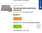 Betontegels 40 stuks grijs. 50/50 cm en 4 cm dik, Ophalen, Zo goed als nieuw