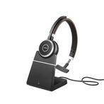 Jabra Evolve 65 mono MS & Lync incl. laadstation, Ophalen of Verzenden, Zo goed als nieuw