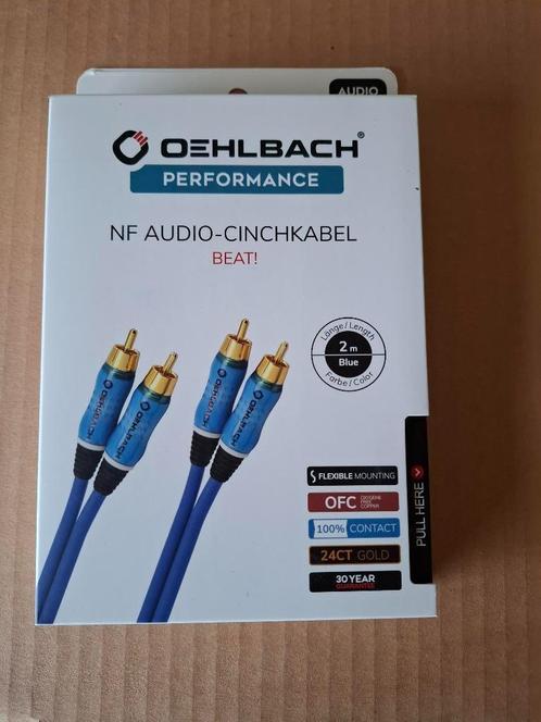 Oehlbach — Câble audio Performance NF Cinch BEAT., TV, Hi-fi & Vidéo, Câbles audio & Câbles de télévision, Comme neuf, Autres câbles