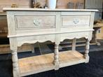 Prachtige massief eiken oude sidetable, Huis en Inrichting, Tafels | Sidetables, Ophalen, 100 tot 150 cm, Eikenhout, Nieuw