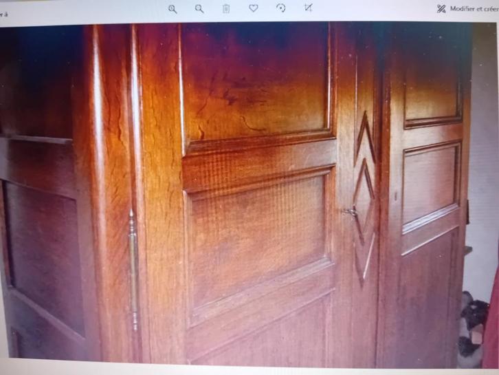 ancienne garde-robes en chêne massif, Antiquités & Art, Antiquités | Meubles | Armoires, Enlèvement