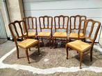 6 Chaises, en très bon état, avec paillage impeccable, Ophalen