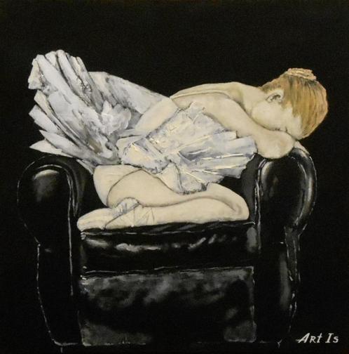 "Ballerina" Een origineel schilderij, Antiek en Kunst, Kunst | Schilderijen | Modern, Verzenden