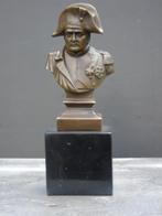 bustebeeld van Napoleon in brons op marmeren voet gesigneerd, Antiek en Kunst, Ophalen of Verzenden, Brons