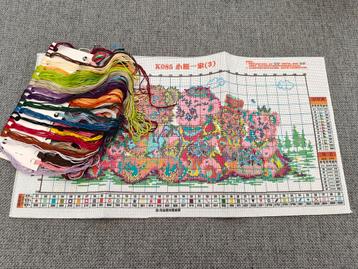 4 kits de broderie., Enlèvement, Neuf, Broderies à la main, Set à broder