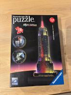 3D puzzel Empire State Building night edition - 216 stukken, Enlèvement, Comme neuf, Rubik's Cube ou Puzzle 3D