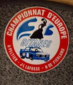 Vintage sticker autorally kampioen Europa  team Gitanes BMW, Verzamelen, Ophalen of Verzenden, Zo goed als nieuw, Auto of Motor