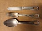 1944 dated US knive + fork + spoon, Verzamelen, Overige typen, Ophalen of Verzenden, Landmacht
