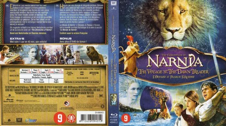 chronicles of narnia 3 (blu-ray) nieuw, Cd's en Dvd's, Blu-ray, Zo goed als nieuw, Avontuur, Ophalen of Verzenden