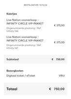 Katy Perry Infinity Circle VIP sportpaleis 16-10-2025, Tickets en Kaartjes