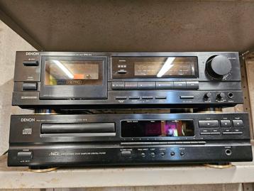 Denon CD player DCD-615 en cassette deck DRM-510