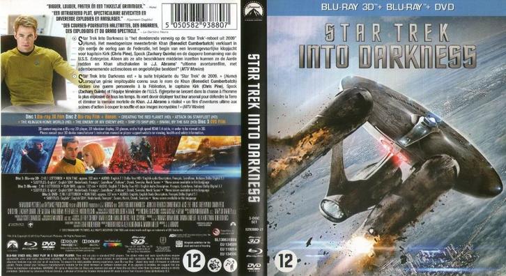 star trek into the darkness (blu-ray 3D + blu-ray) nieuw, Cd's en Dvd's, Blu-ray, Zo goed als nieuw, Science Fiction en Fantasy