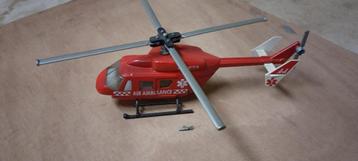 Ambulance aérienne rouge Helicoptere 2539 Siku