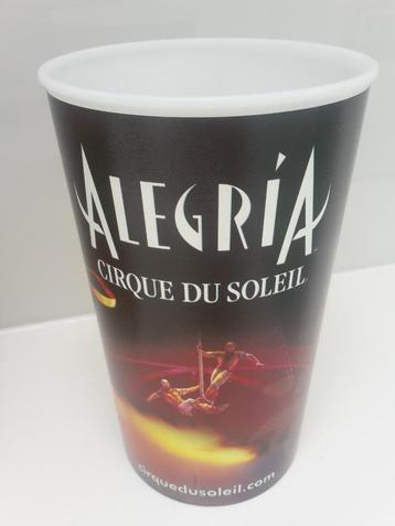 Plastic drinkbeker van Alegria, Cirque du Soleil, uit 2003 beschikbaar voor biedingen