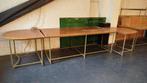 Tables modulables industrielles vintage – années 50, Ophalen, Gebruikt, Overige houtsoorten, Vintage industriel