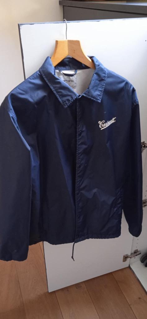 Carhartt WIP Coach Jacket – Navy, Kleding | Heren, Jassen | Zomer, Zo goed als nieuw, Maat 56/58 (XL), Blauw, Ophalen of Verzenden