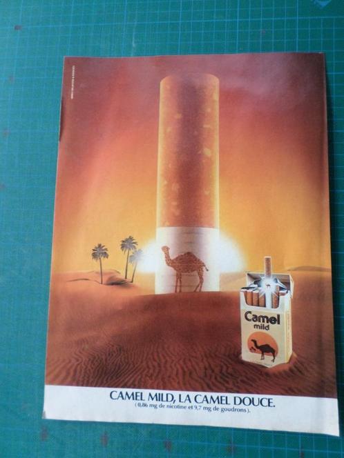 Camel cigarettes - publicité papier - 1979, Verzamelen, Merken en Reclamevoorwerpen, Gebruikt, Overige typen, Ophalen of Verzenden