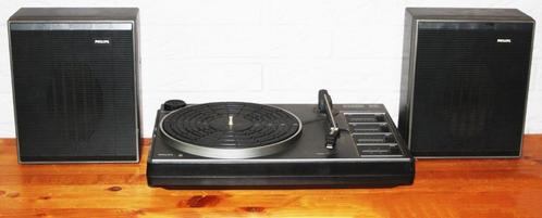 Philips Stereo 310 Platenspeler / Jaren 70 / + Luidsprekers, Audio, Tv en Foto, Platenspelers, Zo goed als nieuw, Platenspeler