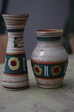 Duovaas Duitsland keramiek Jasba 1970 vintage deco, Antiek en Kunst, Ophalen of Verzenden