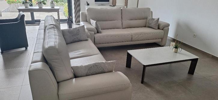 LEDEREN FAUTEUIL, Maison & Meubles, Canapés | Salons, Comme neuf, Banc droit, 200 à 250 cm, 75 à 100 cm, Cuir, Enlèvement