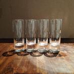 4 borrelglaasjes, Verre ou Verres, Comme neuf, Verre, Autres styles