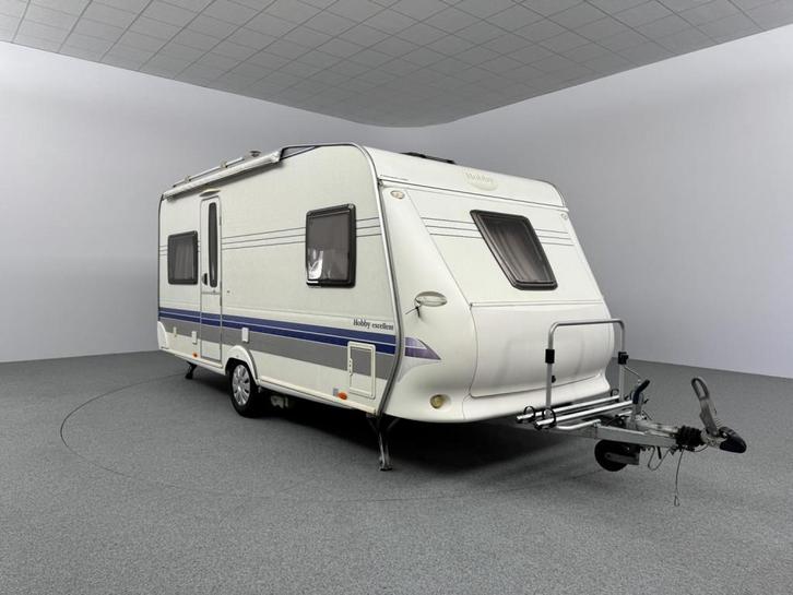 Hobby Excellent 460 UFE Voortent Mover Luifel Vol opties!, Caravans en Kamperen, Caravans, Rondzit, Hobby, Lengtebed, 4 tot 5 meter