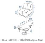 Ikea slaapbank / fauteuil, Huis en Inrichting, Ophalen of Verzenden, Zo goed als nieuw